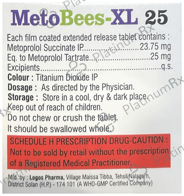 Metobees XL 25 Tablet 10s