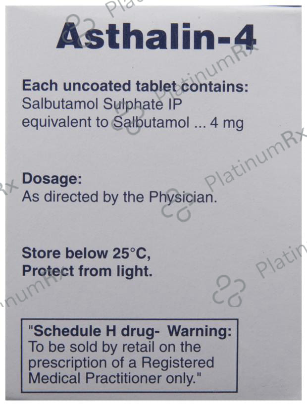 Asthalin 4mg Tablet 30s