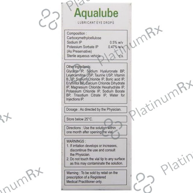Aqualube 0.5% Eye Drop 10ml