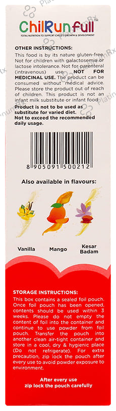 ChilRunfull 2+ Drink For Children’s Growth and Development Chocolate 400 gm