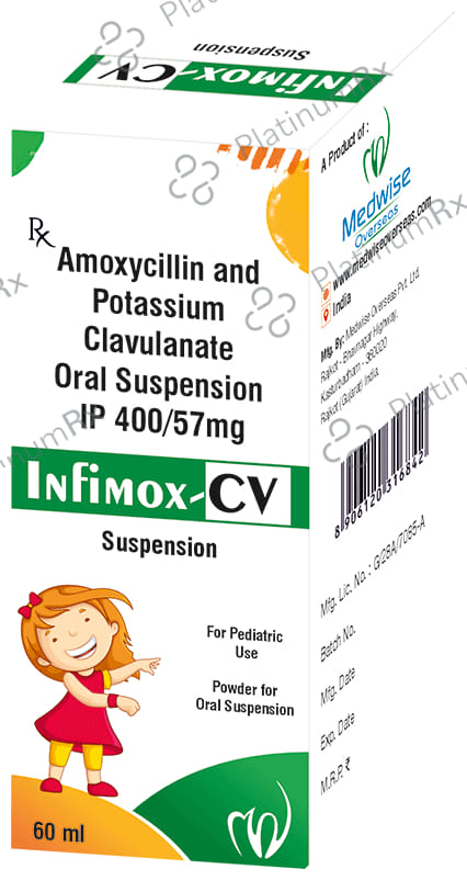 Infimox 400/57mg CV Oral Suspension 60ml