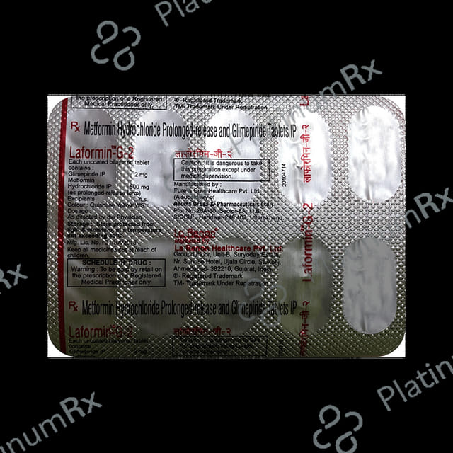 Laformin G 2/500mg Tablet PR 10s