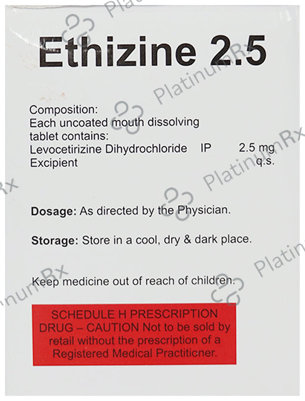 Ethizine 2.5 Tablet MD