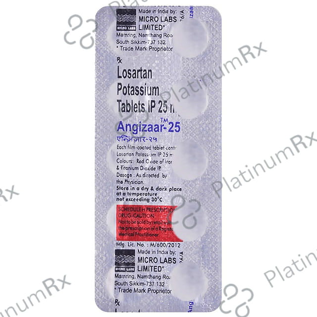 Angizaar 25mg Tablet 10s