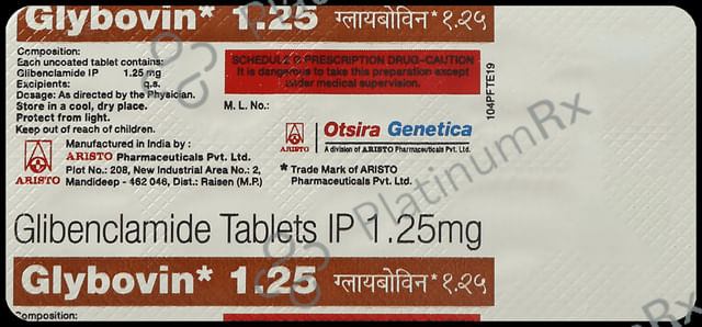 Glybovin 1.25mg Tablet 10s