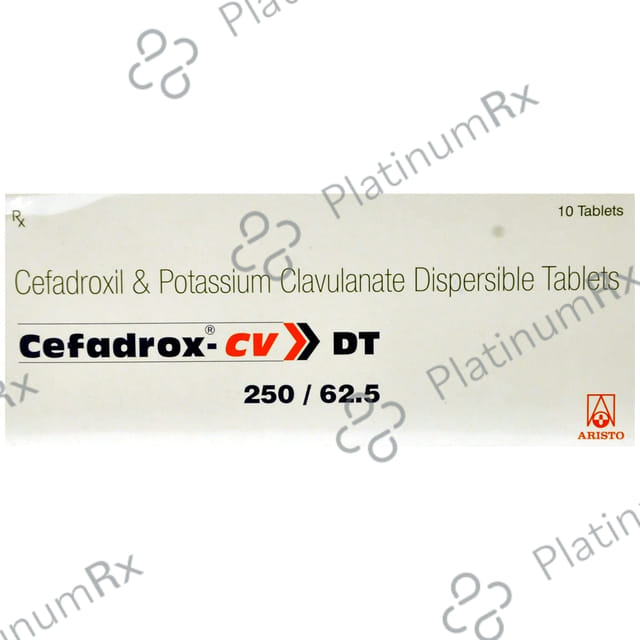 Cefadrox CV 250/62.5mg Tablet DT 10s