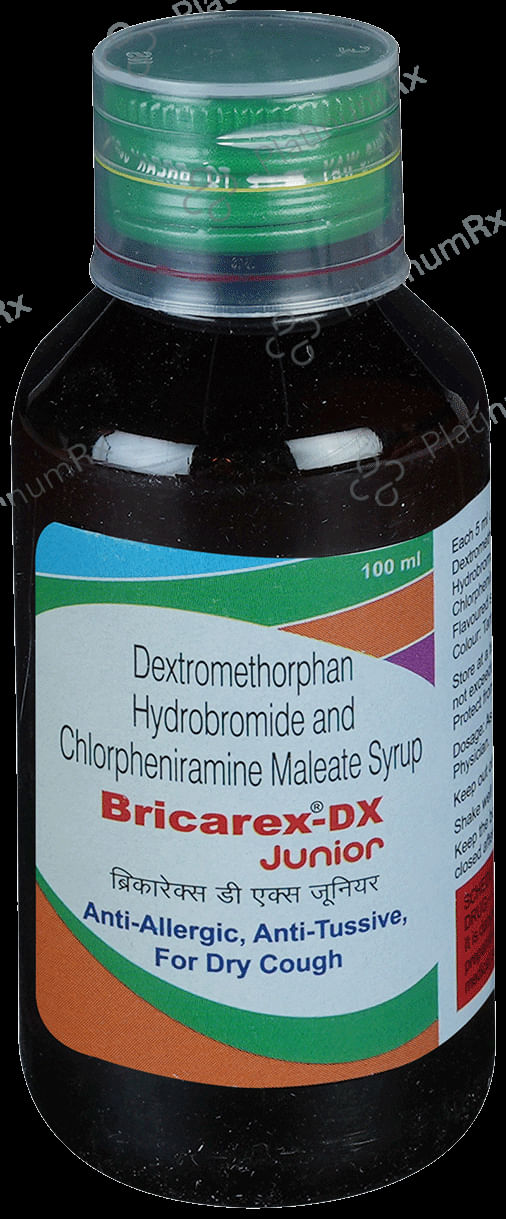 Bricarex DX 2/10mg Junior Syrup 100ml