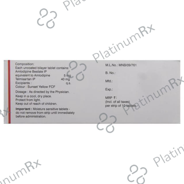 Amlosafe TM 5/40mg Tablet 10s