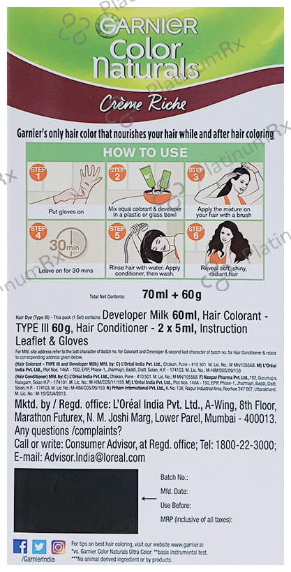 Garnier Color Naturals Creme Rich Hair Color Intense Red