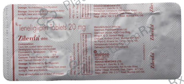 Zilenta 20mg Tablet 10s