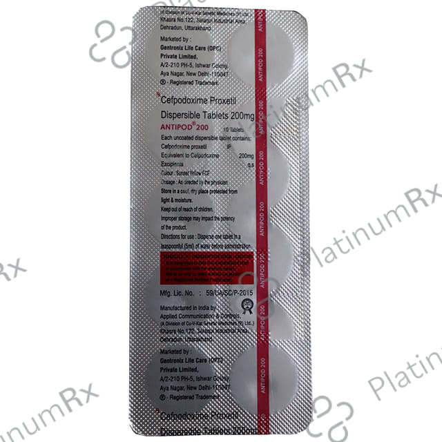 Antipod 200mg Tablet DT 10s