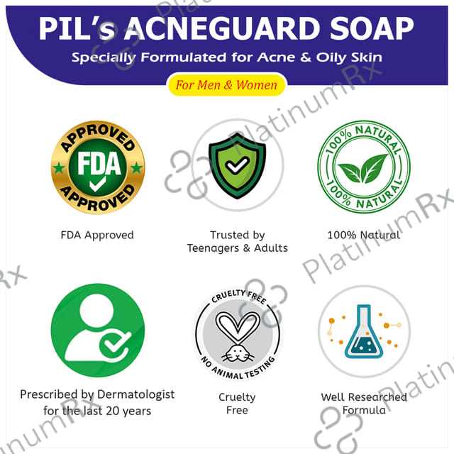 Acneguard Soap (75gm Each) 4 Soap