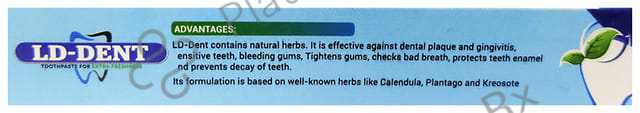 LDD Bioscience LD-Dent Toothpaste