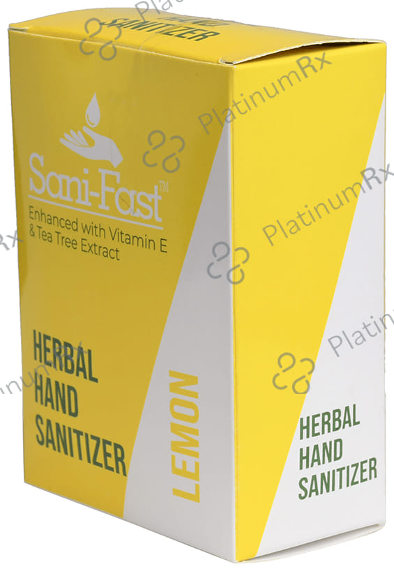 Sani-Fast Herbal Hand Sanitizer (1.5ml Each) Lemon 75 Sachets