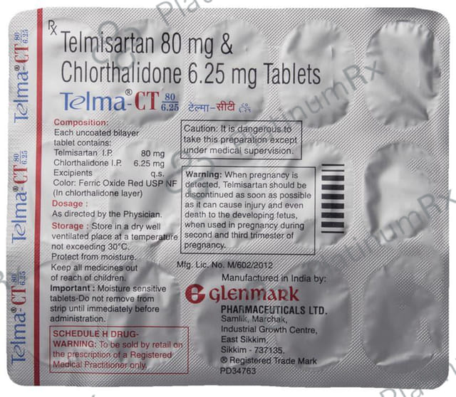 Telma CT 80/6.25mg Tablet 15s