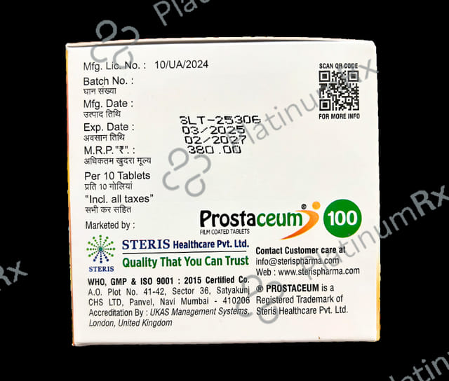 Prostaceum 100mg Tablet 10s