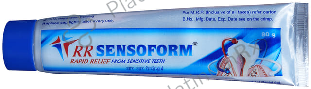RR Sensoform Dental Gel Rapid Relief from Sensitive Teeth 80gm