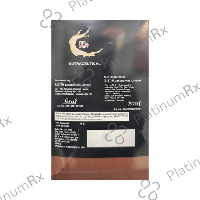 Prototal Whey Protein Chocolate Flavour Powder 45gm