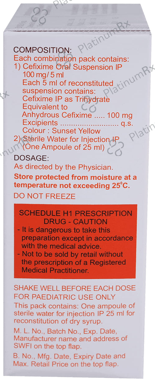 Zifi 100mg Dry Syrup 30ml