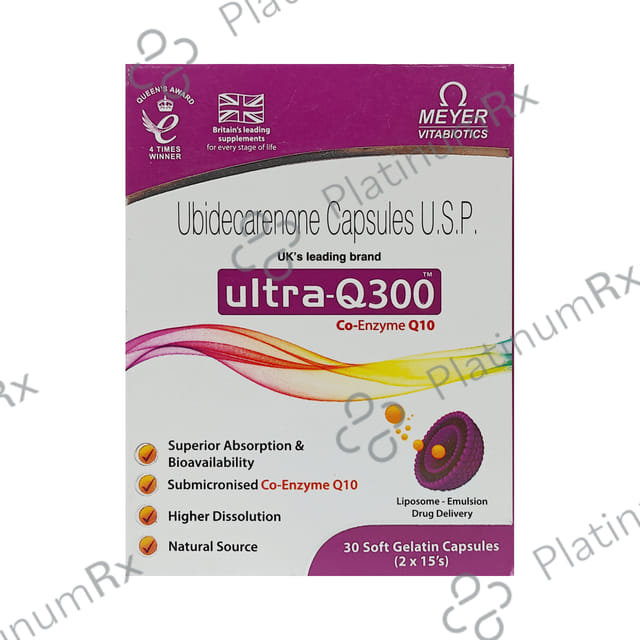 Ultra Q 300mg Soft Gelatin Capsule 15s