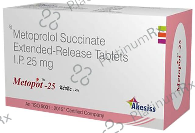 Metopot 25mg Tablet ER 10s