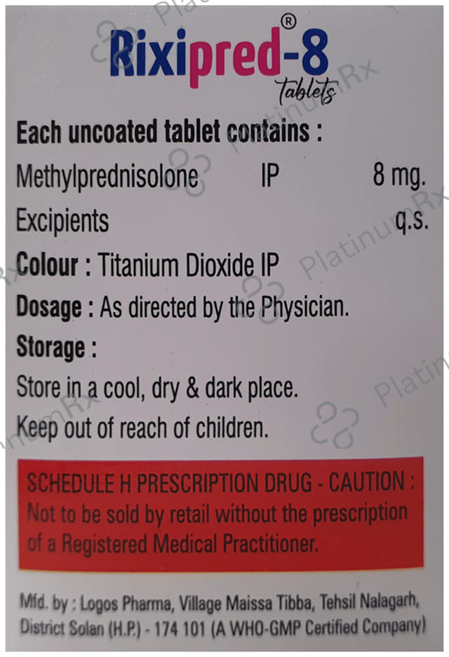 Rixipred 8mg Tablet