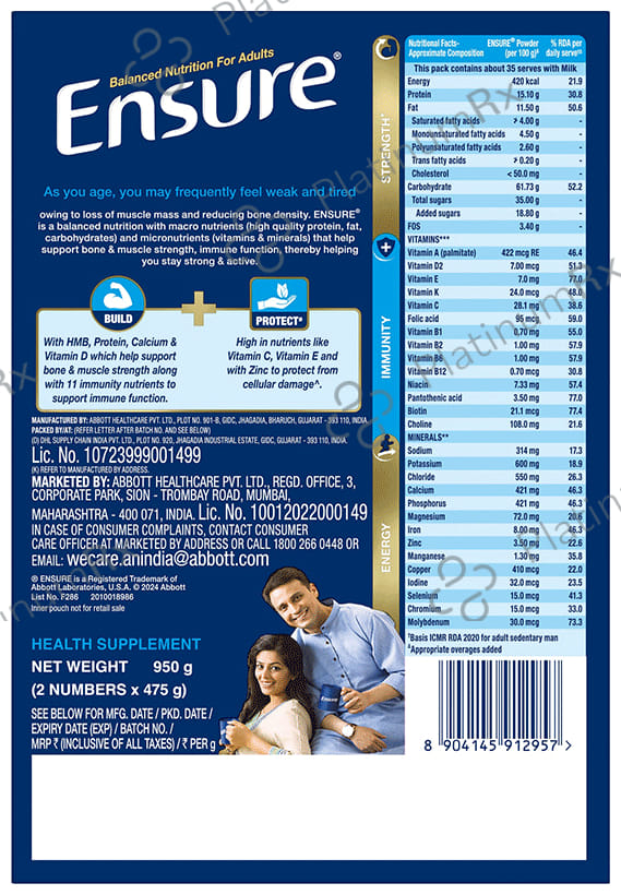 Ensure Chocolate Powder 950gm