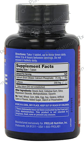 ProLab Caffeine 200mg Tablet 100s