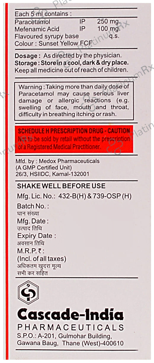 Sano-MF DS Oral Suspension Mango