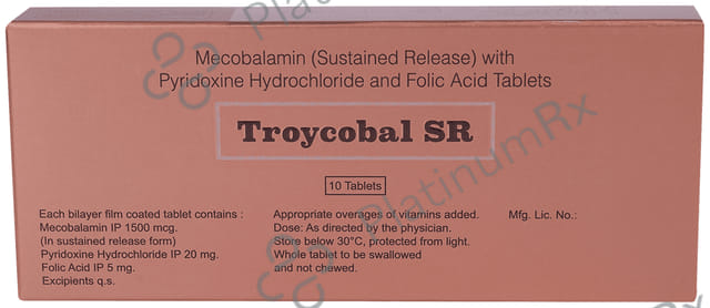 Troycobal SR 5000/1500/20mcg Tablet 10s
