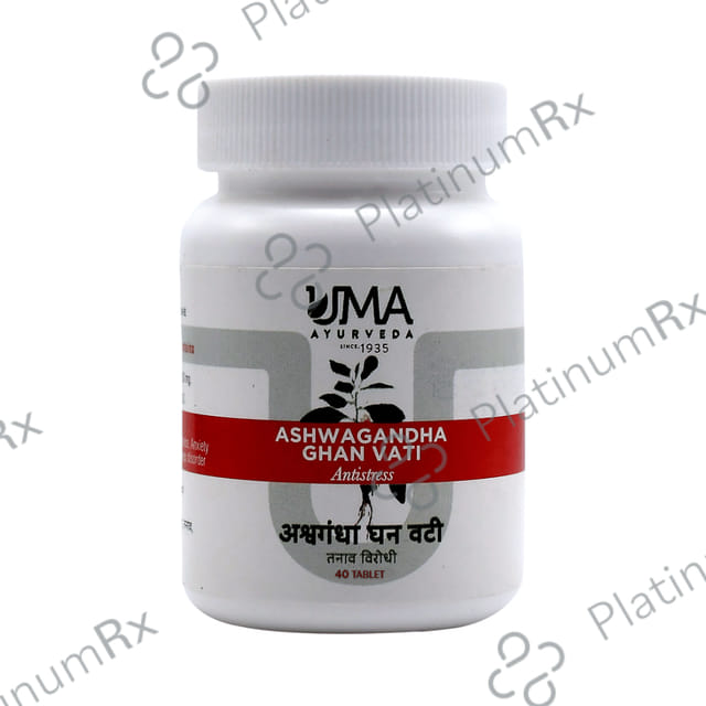 Uma Ayurveda Ashwagandha Ghan Vati Tablet 40s