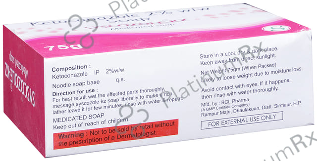 Syscozole KZ Soap 75gm