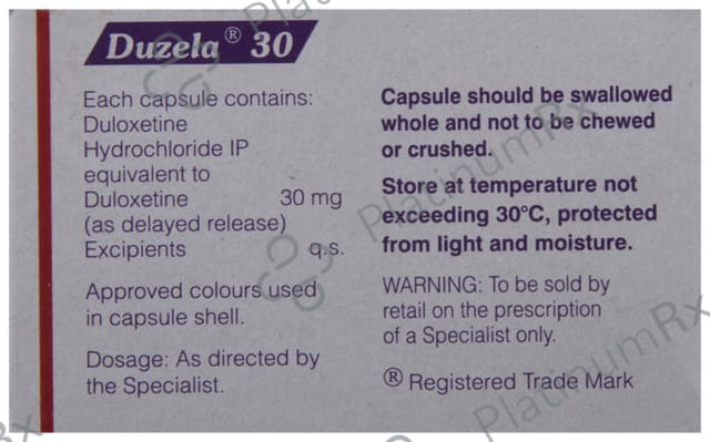 Duzela 30mg Capsule DR 10s