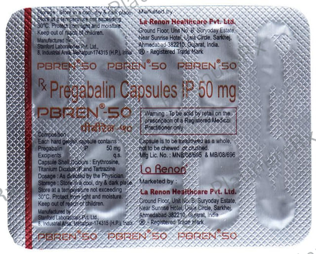 Pbren 50mg Capsule 10s