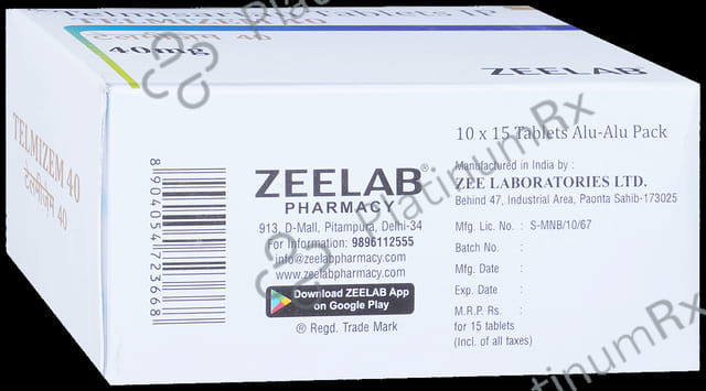 Telmizem 40 Tablet 15 Tablet