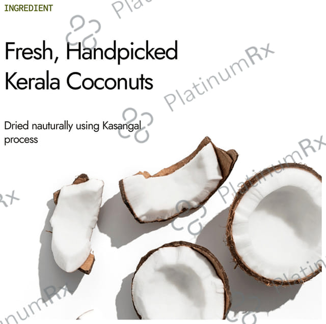 Kapiva Kerala Virgin Kerala Cold Pressed Pure Virgin Coconut Oil - 100% Pure, Organic & Edible - Cooking Skin & Hair 500 ml
