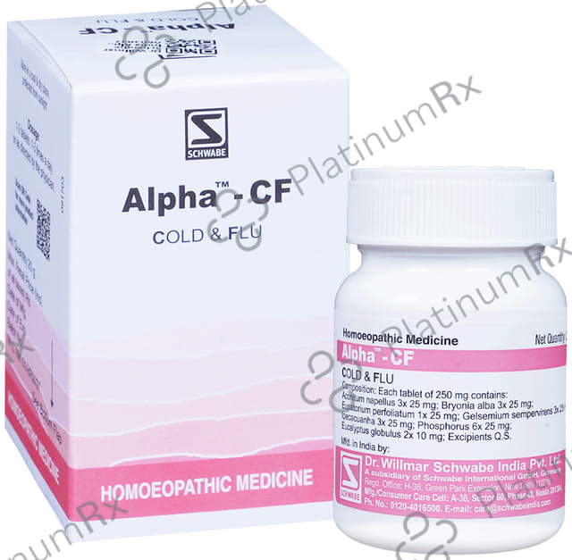 Dr Willmar Schwabe India Alpha - CF Tablet