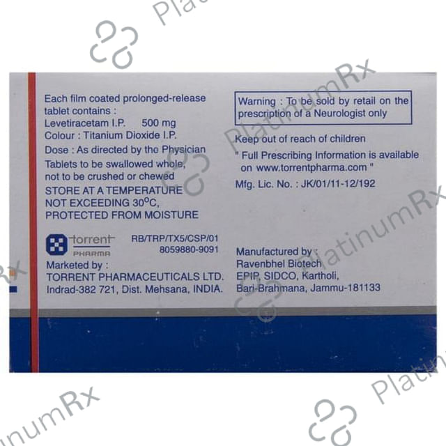 Torleva XR 500mg Tablet 10s