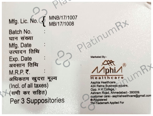 VG3 100/200mg Suppositories 3s