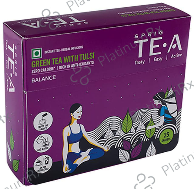 Sprig Green Tea with Tulsi Sachet 25s