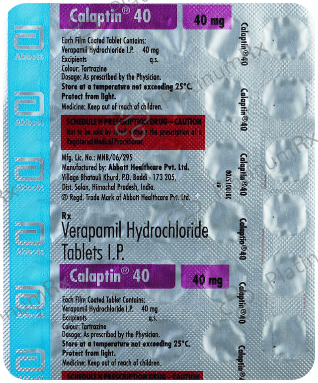 Calaptin 40mg Tablet 30s