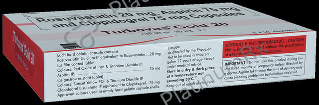 Turbovas Gold 20/75/75mg Capsule 10s