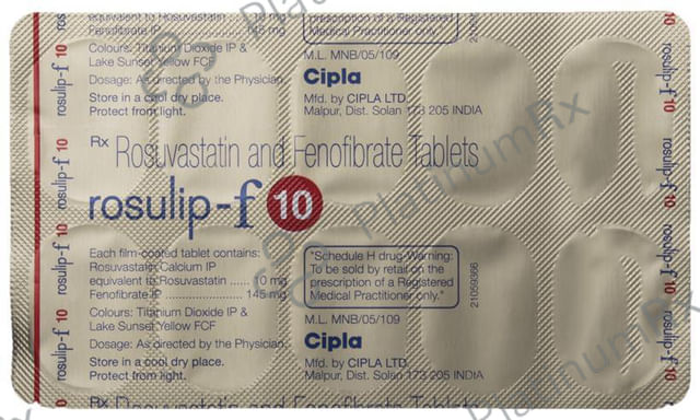 Rosulip F 145/10mg Tablet 10s