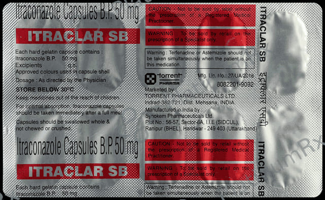 Itraclar SB 50mg Capsule 10s
