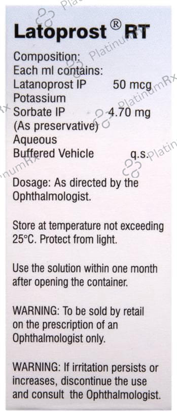Latoprost RT BKC Free 0.005% Eye Drop 2.5ml