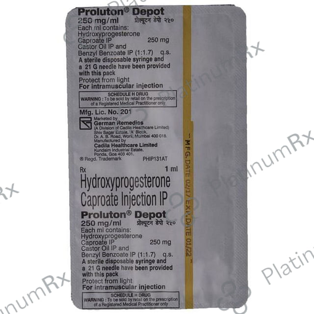 Proluton Depot 250mg/ml Injection 1ml