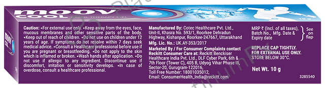 Moov Cool Therapy Gel 10gm