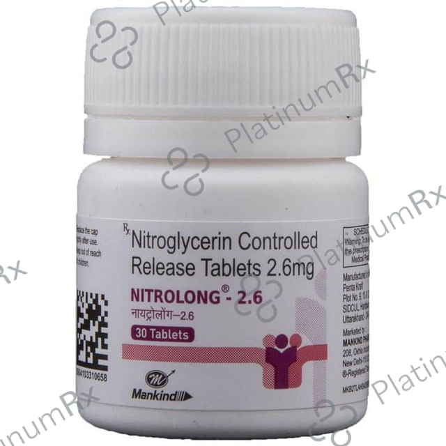 Nitrolong 2.6mg Tablet CR 30s