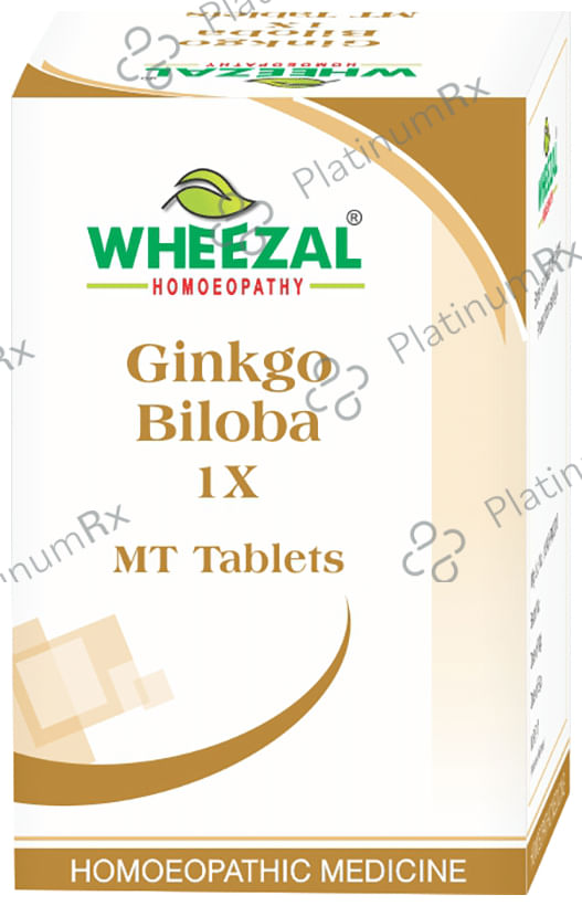 Wheezal Ginkgo Biloba 1X MT Tablet 100 gm