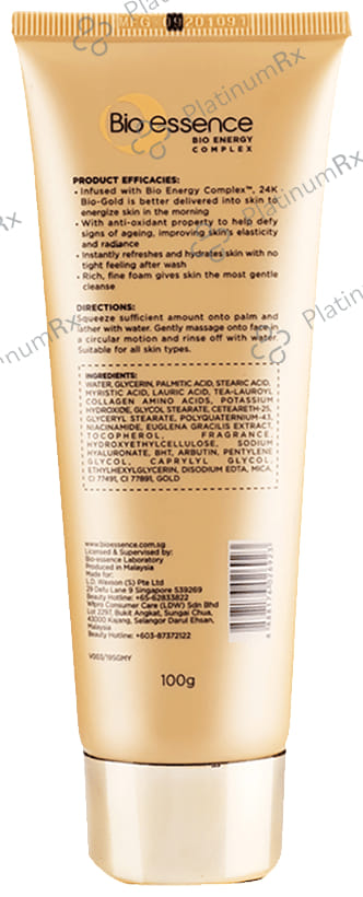 Bio essence Bio Gold 24K Gold Radiance Cleanser 100gm